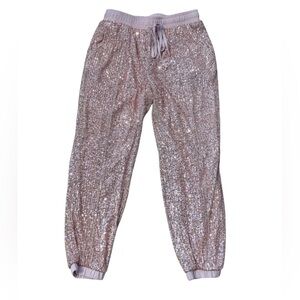 Style Rack Pink Sequin Pants, Size Small, Jogger Style, Fashion Pants